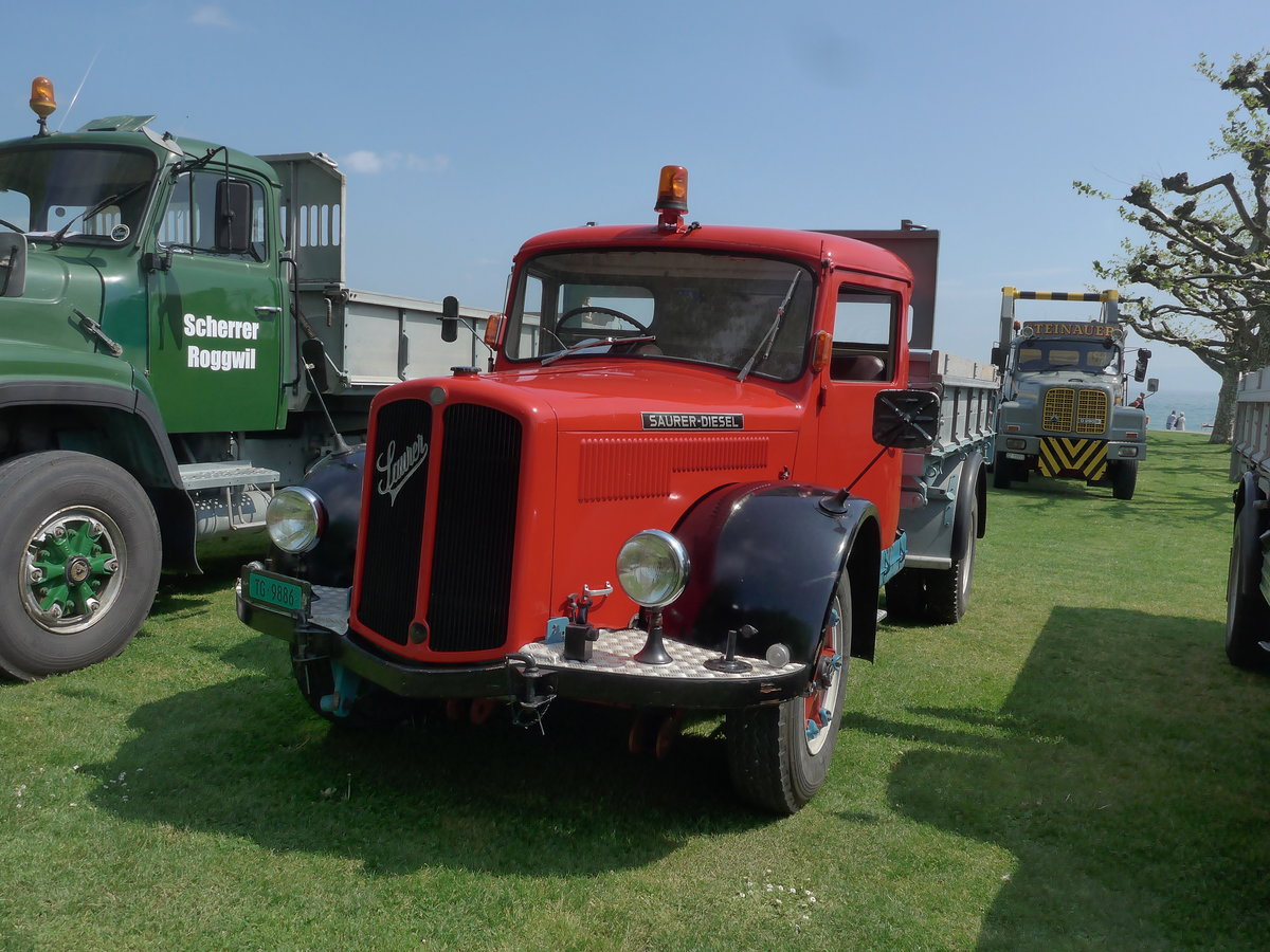 (192'608) - Saurer - TG 9886 - am 5. Mai 2018 in Arbon, Arbon Classics