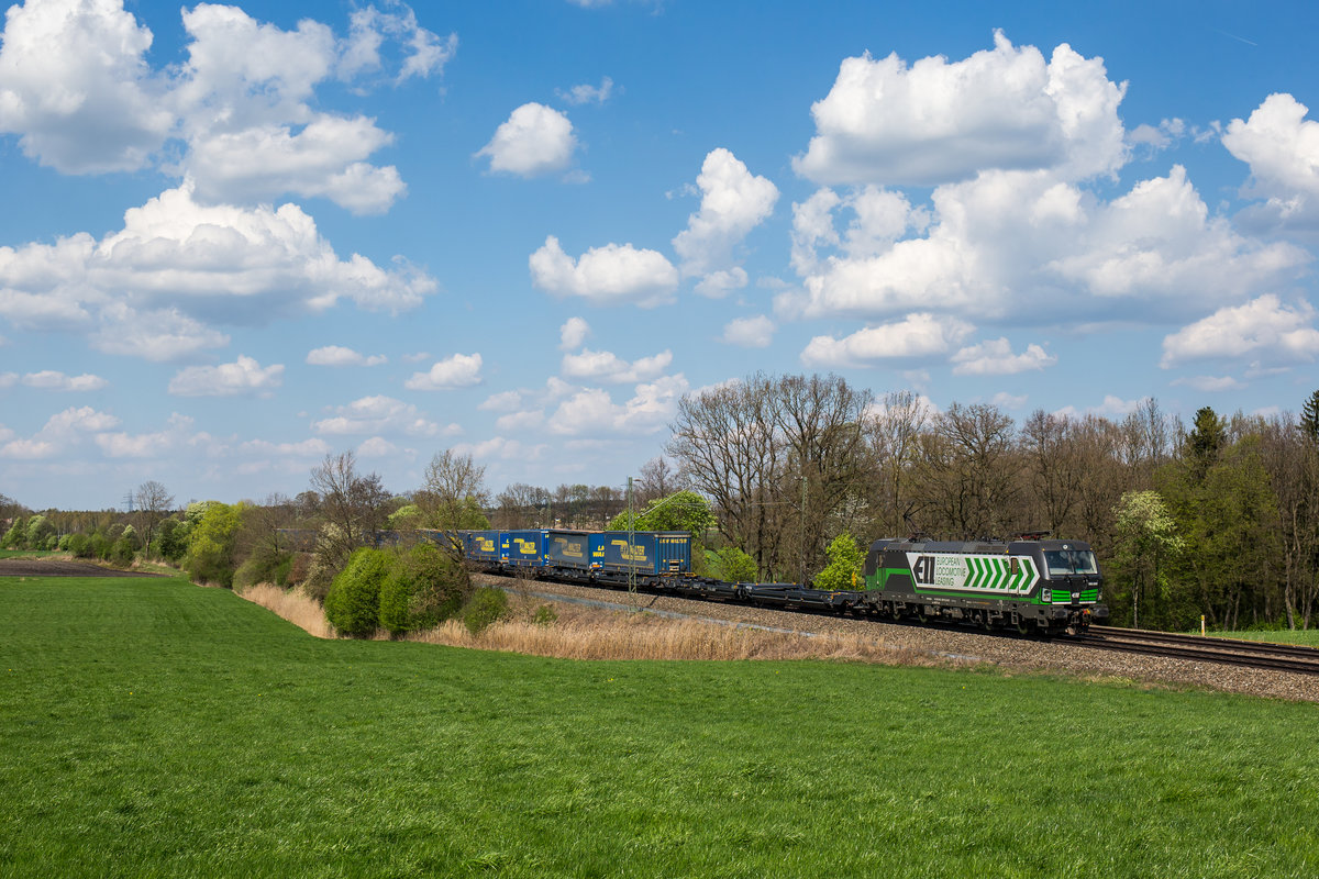 193 208 mit dem  Walter -KLV am 10. April 2017 bei Hilperting.