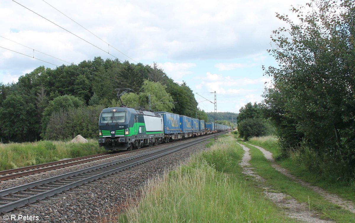 193 234 mit einem LKW-Walter bei Postbauer-Heng. 03.07.20