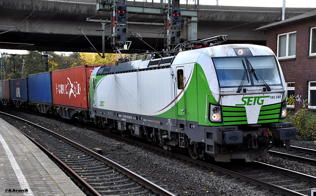 193 240 ist mit einen kastenzug durch hh-harburg,29.10.16