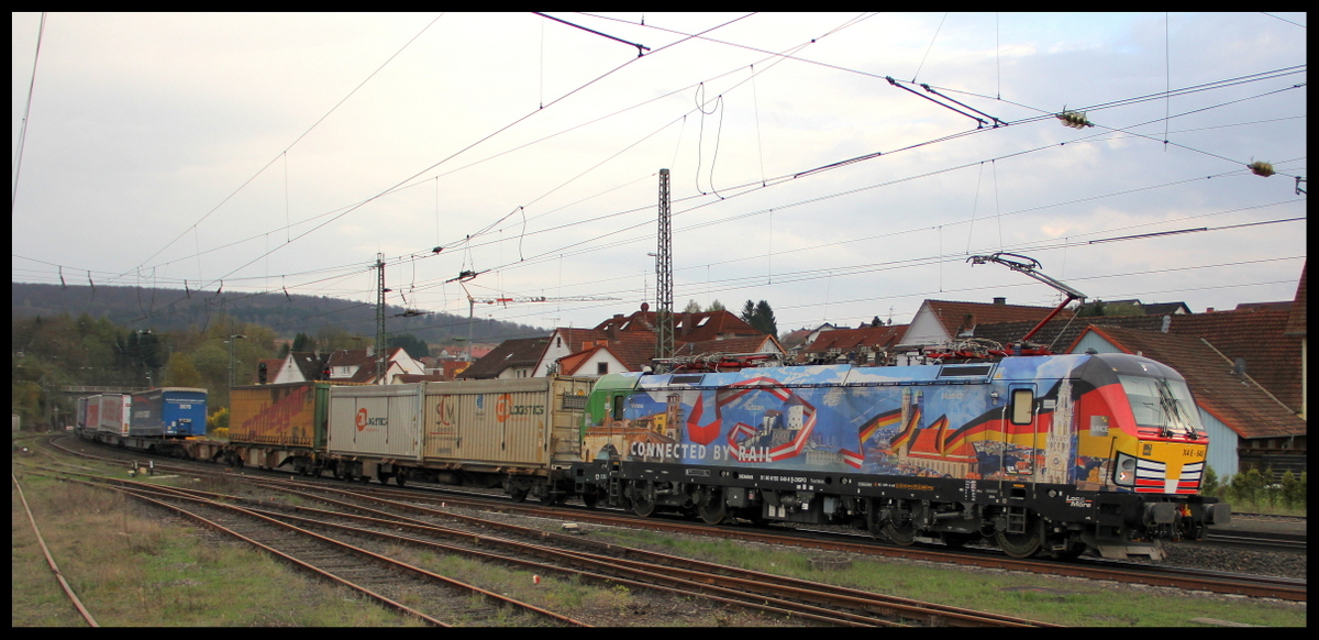 193 640 mit einem KLV am 04.04.17 in Sterbfritz