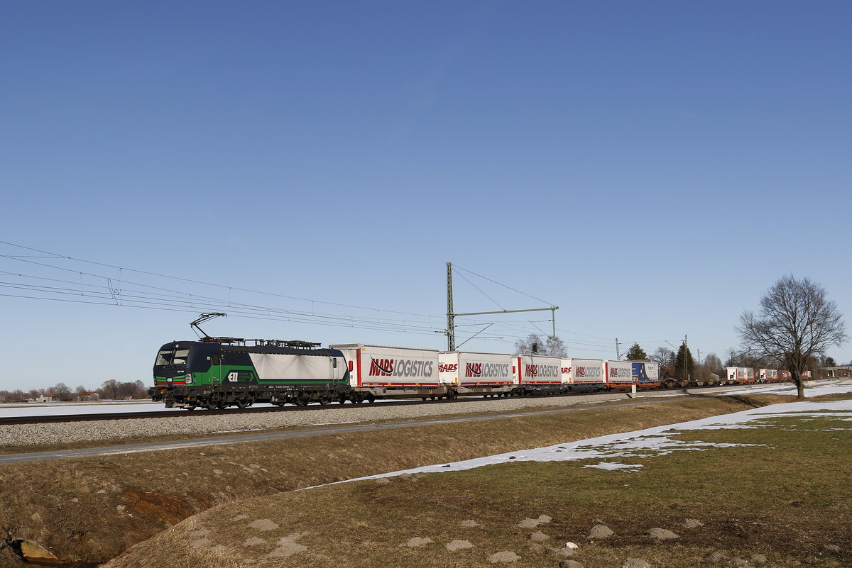 193 720 mit dem  MARS -Zug am 17. Februar 2019 bei bersee am Chiemsee.