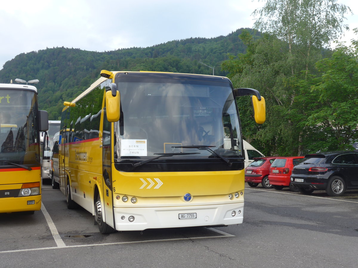 (193'034) - Tschannen, Zofingen - Nr. 16/AG 7755 - Temsa am 16. Mai 2018 in Thun, Seestrasse