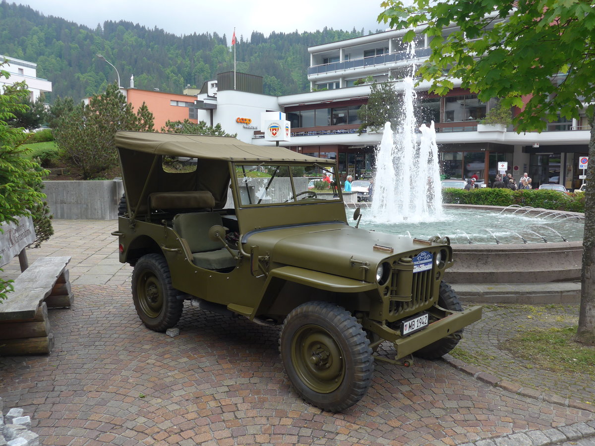 (193'244) - Willys - Jahrgang 1942 - am 20. Mai 2018 in Engelberg, OiO