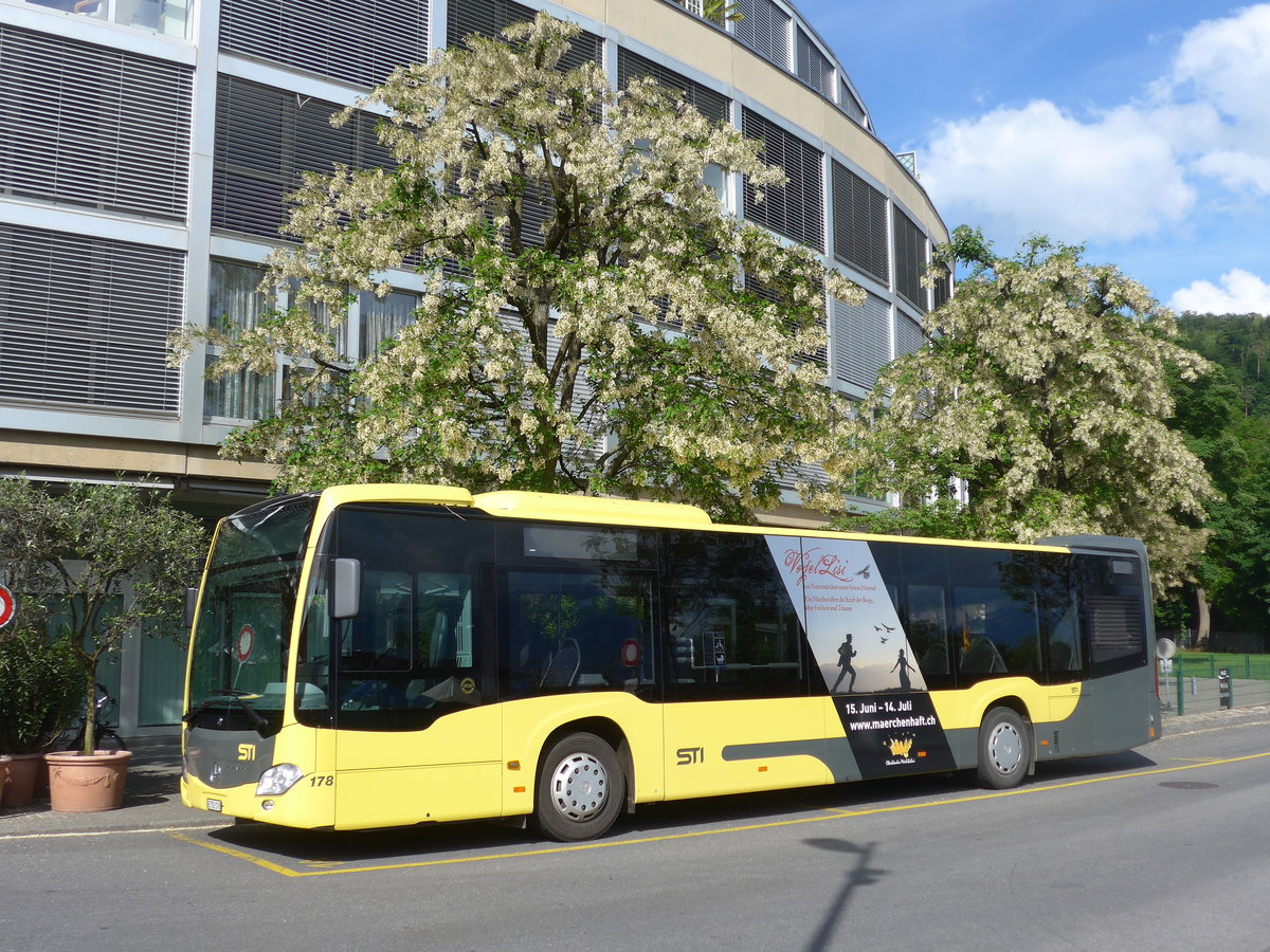 (193'338) - STI Thun - Nr. 178/BE 752'178 - Mercedes am 21. Mai 2018 bei der Schifflndte Thun