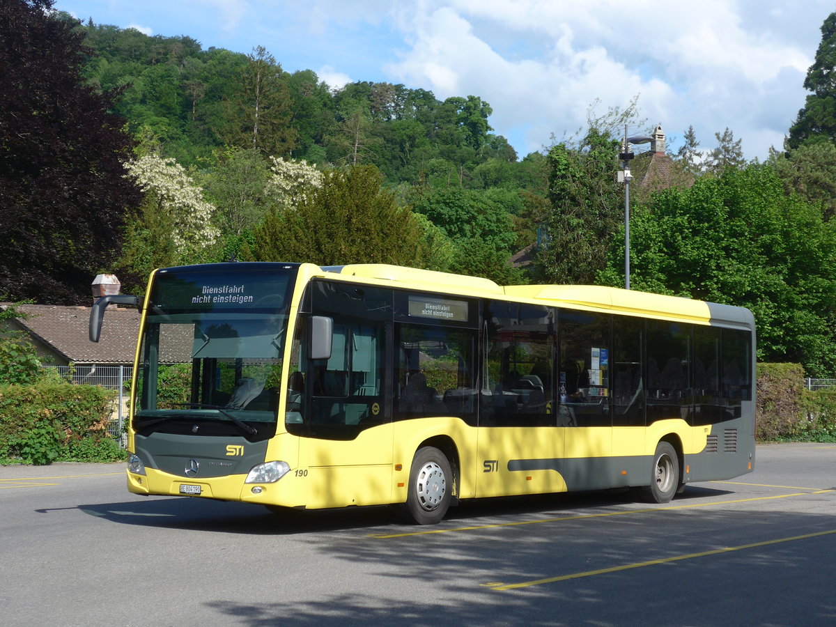 (193'341) - STI Thun - Nr. 190/BE 804'190 - Mercedes am 21. Mai 2018 bei der Schifflndte Thun