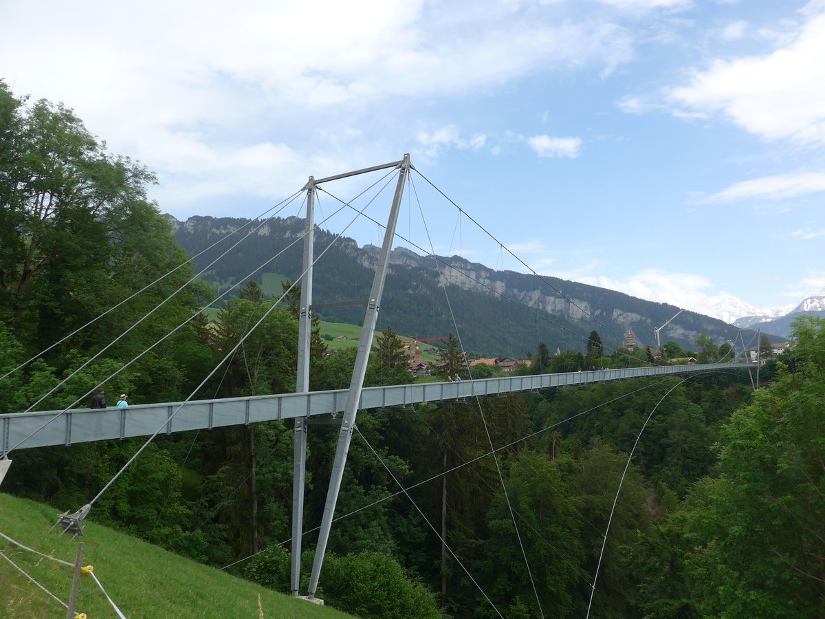 (193'604) - Die Panoramabr�cke Aeschlen-Sigriswil am 27. Mai 2018 von Aeschlen aus
