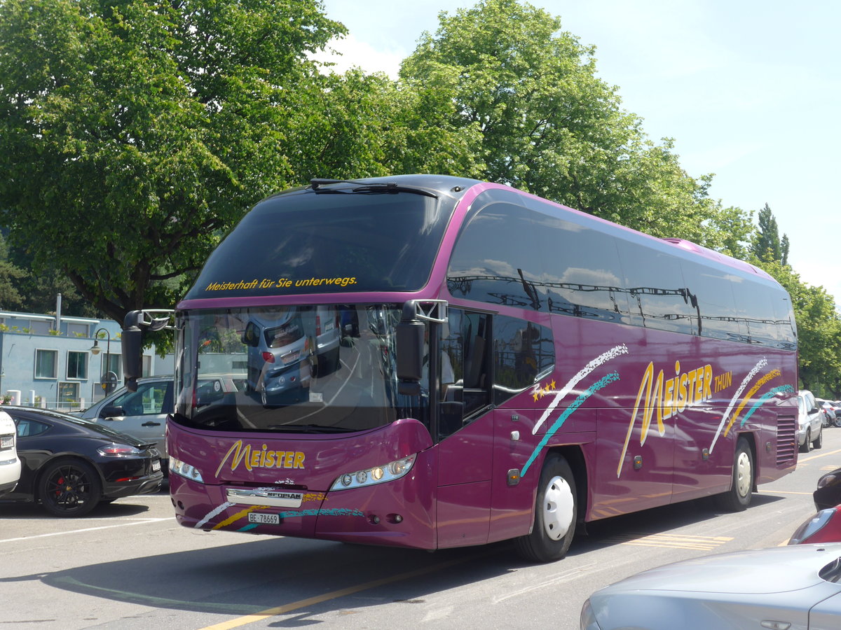 (193'632) - Meister, Thun - BE 78'669 - Neoplan am 30. Mai 2018 in Thun, CarTerminal