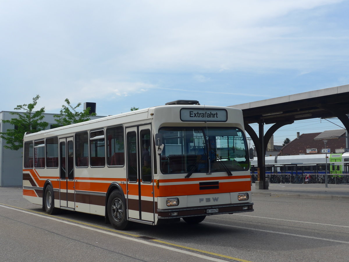 (193'748) - Wegmller, Mnsingen - BE 399'675 - FBW/R&J (ex Bamert, Wollerau) am 3. Juni 2018 beim Bahnhof Burgdorf