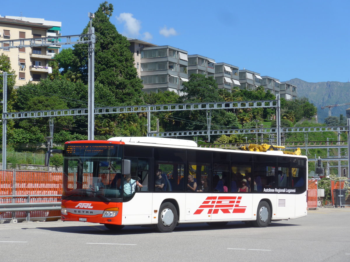 (193'802) - ARL Viganello - Nr. 24/TI 97'024 - Setra am 9. Juni 2018 beim Bahnhof Lugano