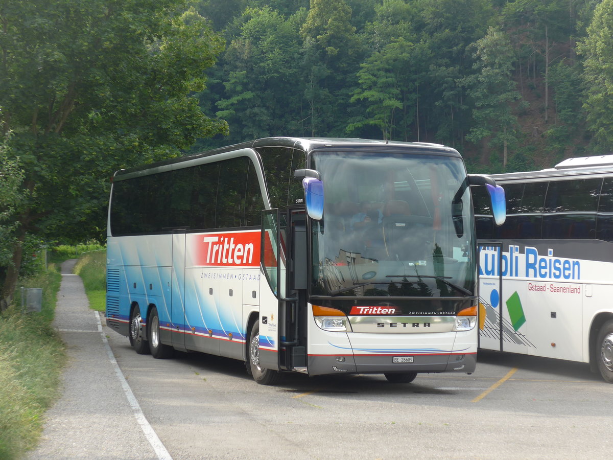 (194'025) - Tritten, Zweisimmen - BE 26'689 - Setra am 17. Juni 2018 in Steffisburg, Studer