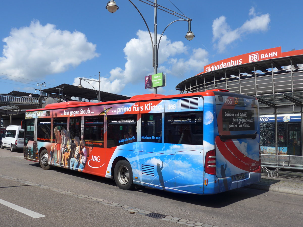 (194'195) - VAG Freiburg - Nr. 865/FR-SW 865 - Mercedes am 18. Juni 2018 beim Bahnhof Freiburg