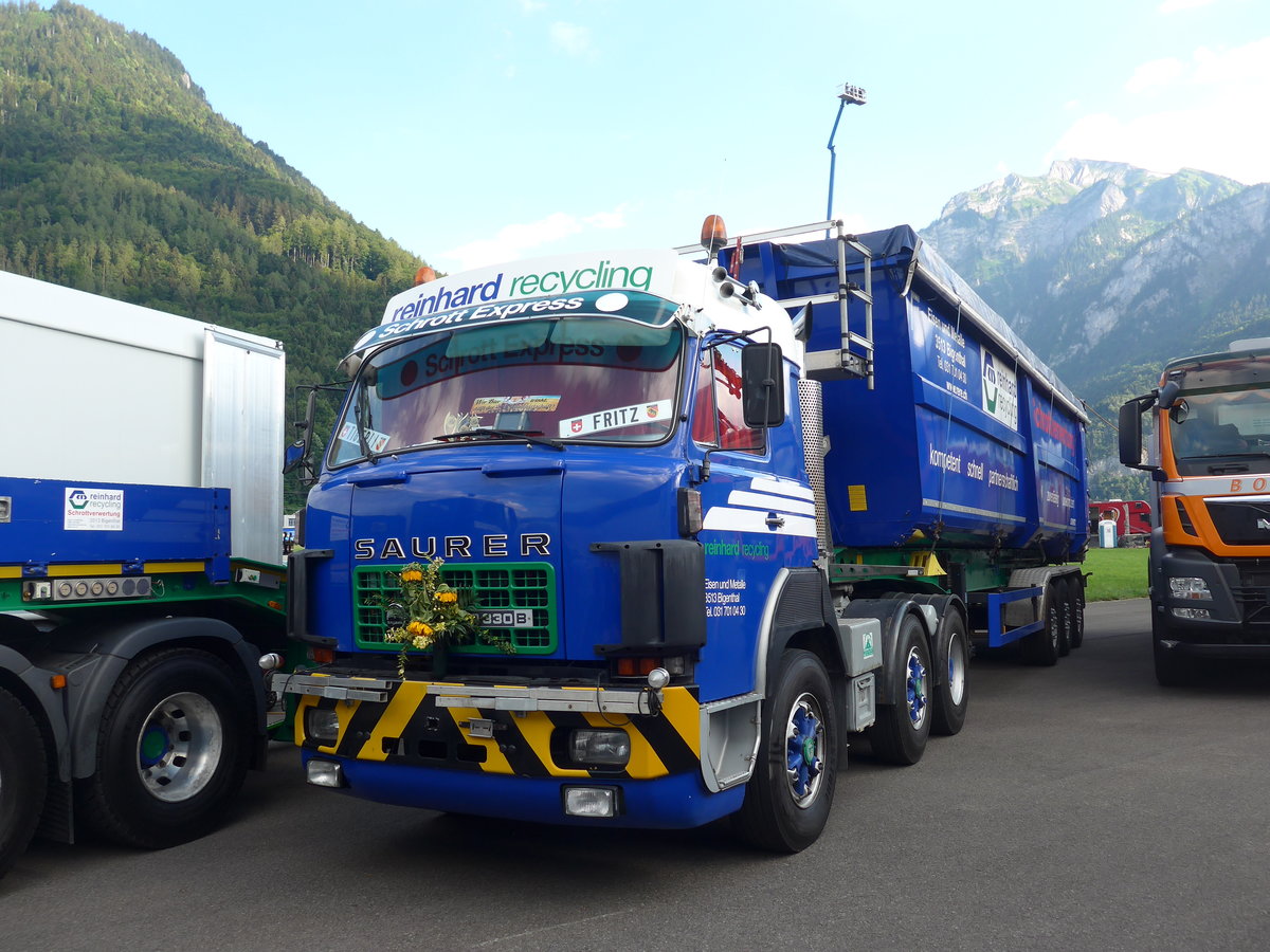 (194'306) - Reinhard, Bigenthal - Saurer am 23. Juni 2018 in Interlaken, Flugplatz