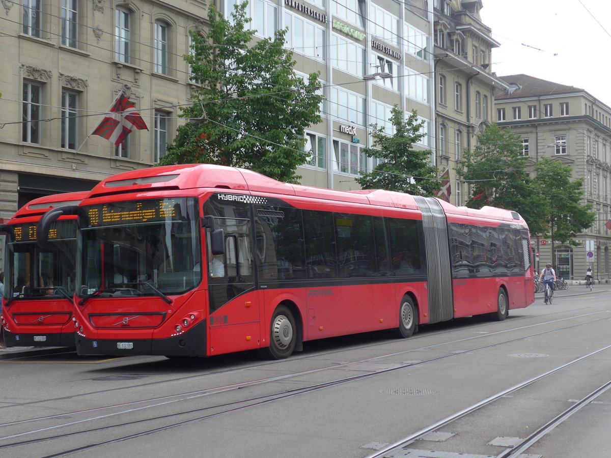 (194'380) - Bernmobil, Bern - Nr. 880/BE 832'880 - Volvo am 24. Juni 2018 beim Bahnhof Bern