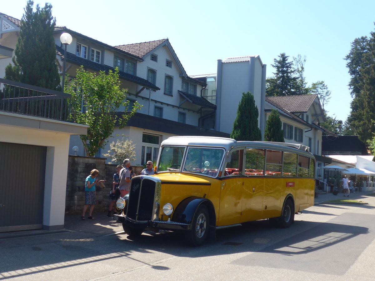 (194'473) - Schlapp, Cottens - FR 300'537 - Saurer/Saurer (ex SATEG, Lausanne; ex P 23'086; ex P 2138) am 1. Juli 2018 in Emmenmatt, Moosegg