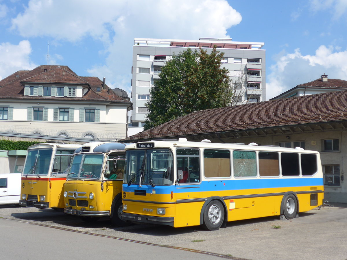 (194'547) - Schebath, Lauerz - FBW/Hess (ex BBSV Sattelegg; ex P 23'422) am 7. Juli 2018 in Uznach, Garage Oldie-Tours Zrisee