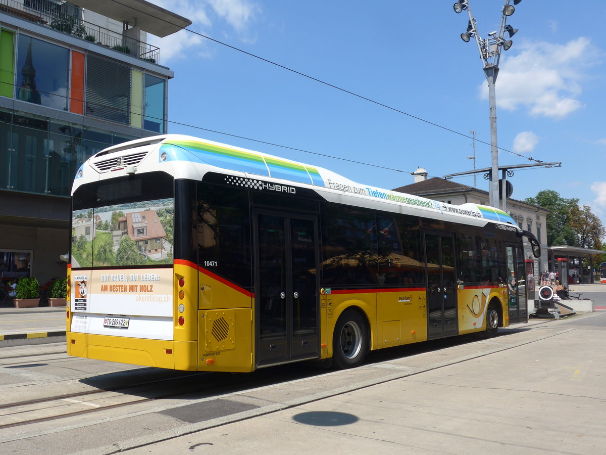 (194'620) - PostAuto Ostschweiz - TG 209'422 - Volvo am 7. Juli 2018 beim Bahnhof Frauenfeld