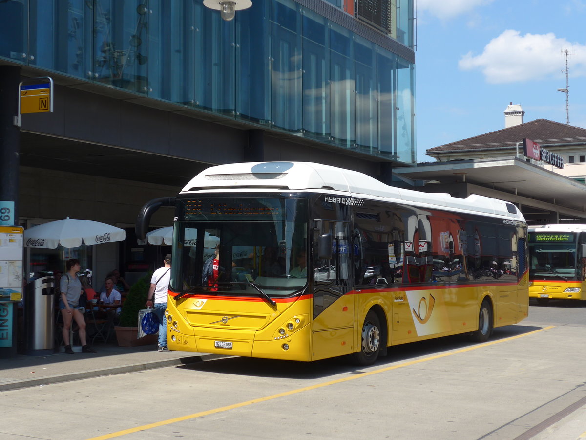 (194'632) - PostAuto Ostschweiz - TG 158'087 - Volvo am 7. Juli 2018 beim Bahnhof Frauenfeld