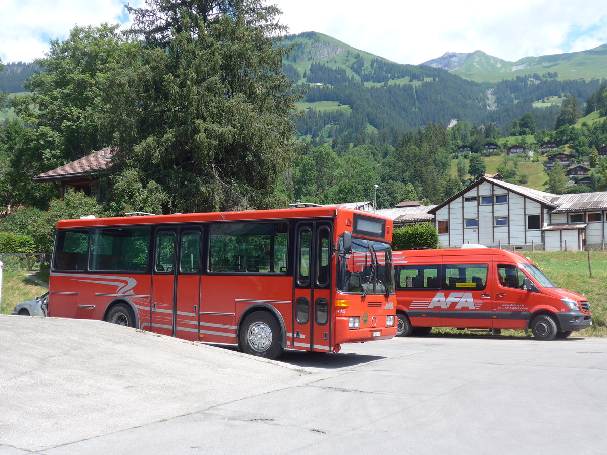 (194'686) - AFA Adelboden - Nr. 50/BE 645'415 - Vetter (ex AVG Grindelwald Nr. 21) am 9. Juli 2018 beim Bahnhof Lenk