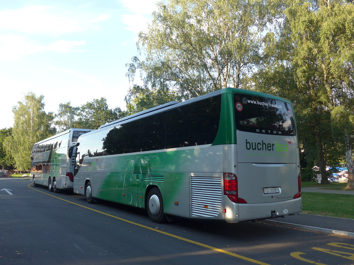 (194'759) - Bucher, Luzern - LU 15'538 - Setra am 12. Juli 2018 in Thun, Lachen