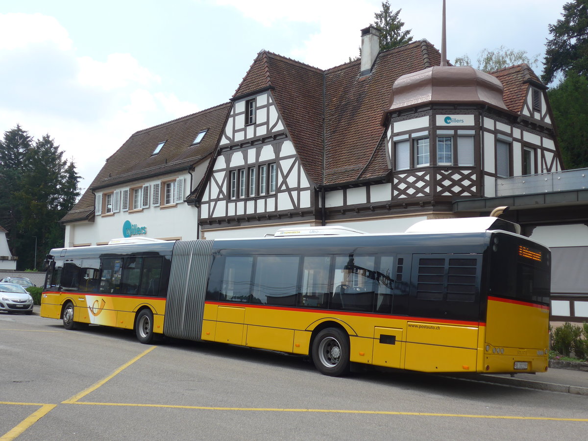 (195'138) - PostAuto Nordschweiz - BL 202'239 - Solaris am 23. Juli 2018 beim Bahnhof Rheinfelden