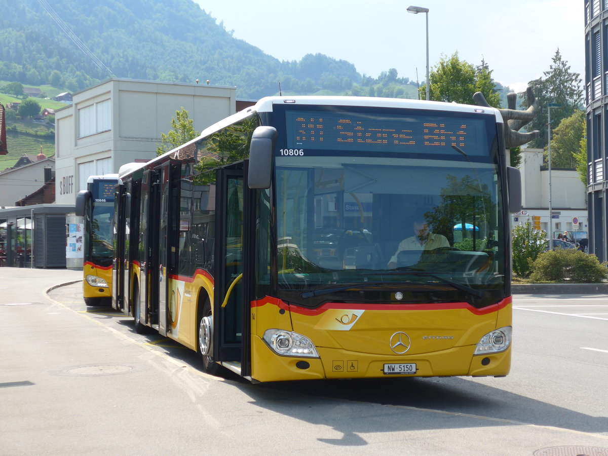 (195'454) - Thepra, Stans - Nr. 14/NW 5150 - Mercedes am 1. August 2018 beim Bahnhof Stans