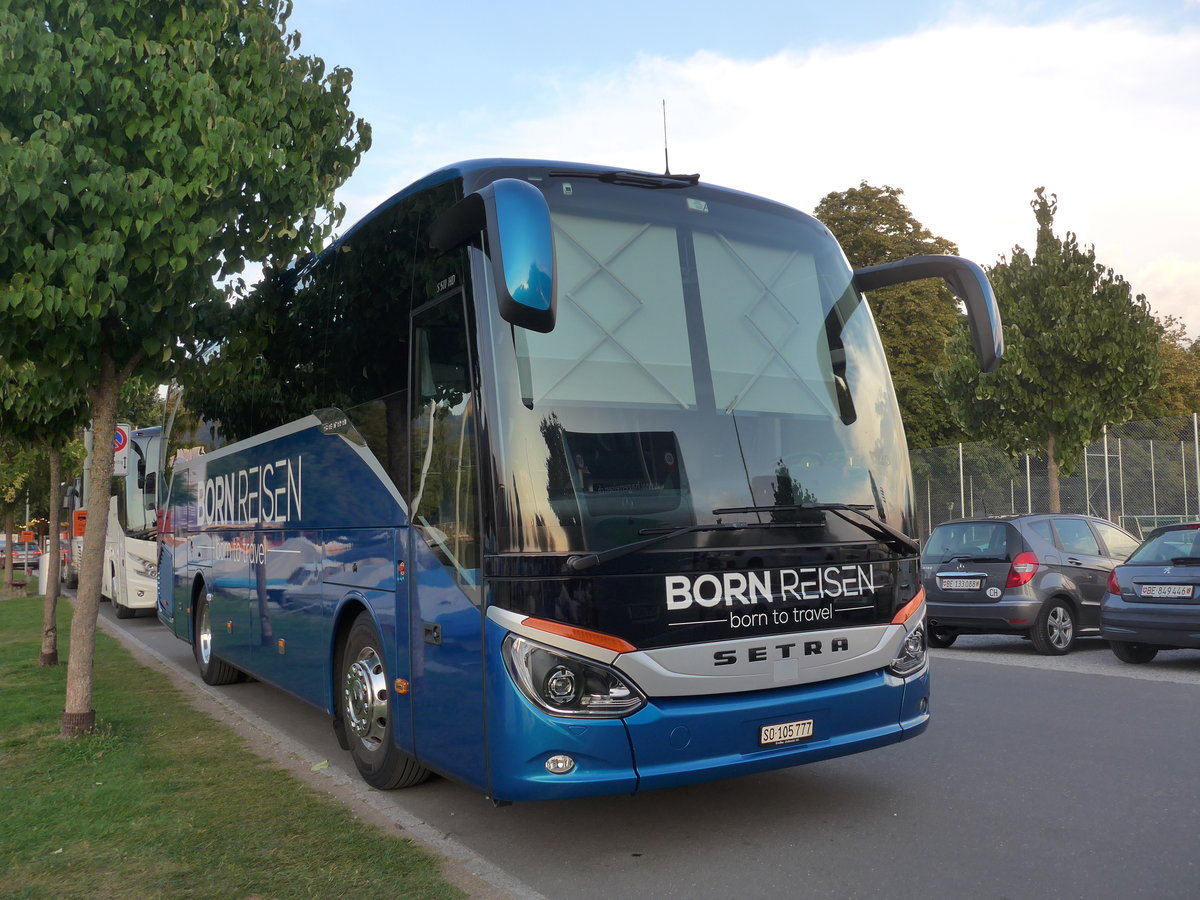 (195'493) - Born, Olten - SO 105'777 - Setra am 3. August 2018 in Thun, Strandbad