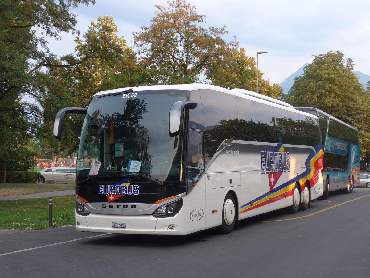 (195'502) - Knecht, Windisch - Nr. 52/AG 8511 - Setra am 4. August 2018 in Thun, Lachen