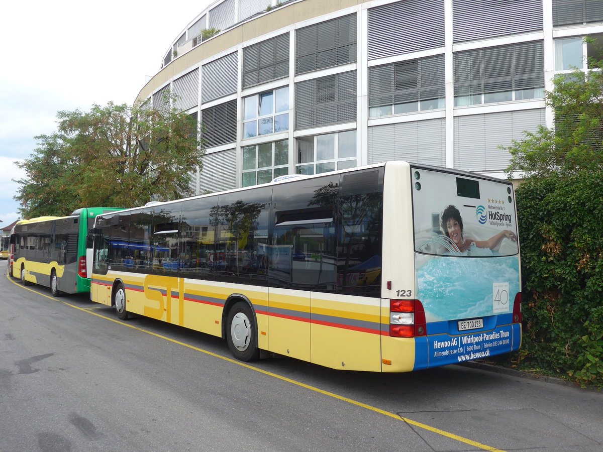 (195'833) - STI Thun - Nr. 123/BE 700'123 - MAn am 13. August 2018 bei der Schifflndte Thun