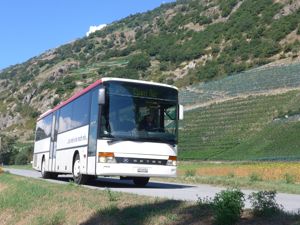 (196'045) - Ruffiner, Turtmann - VS 112'374 - Setra am 19. August 2018 in Gampel, Open-Air