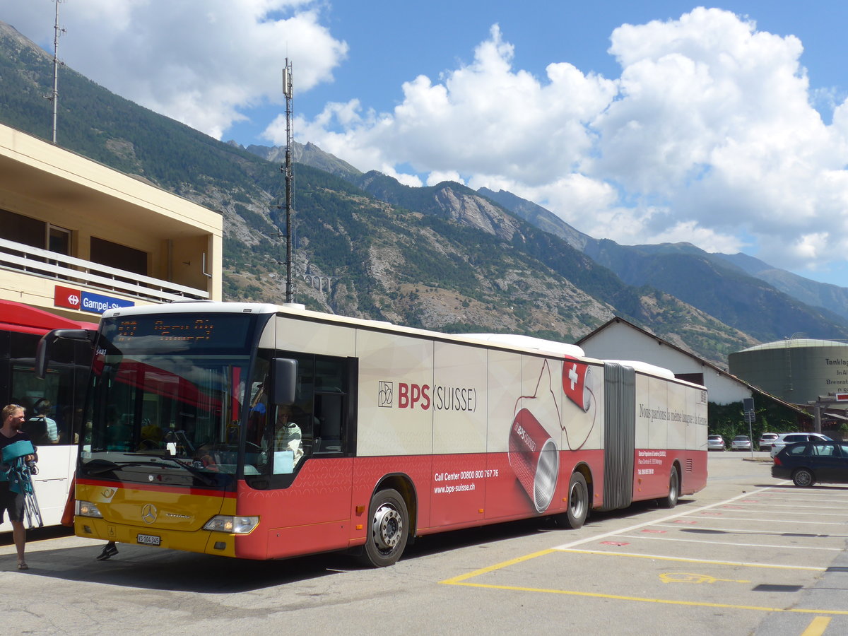 (196'058) - Buchard, Leytron - VS 104'345 - Mercedes am 19. August 2018 beim Bahnhof Gampel-Steg