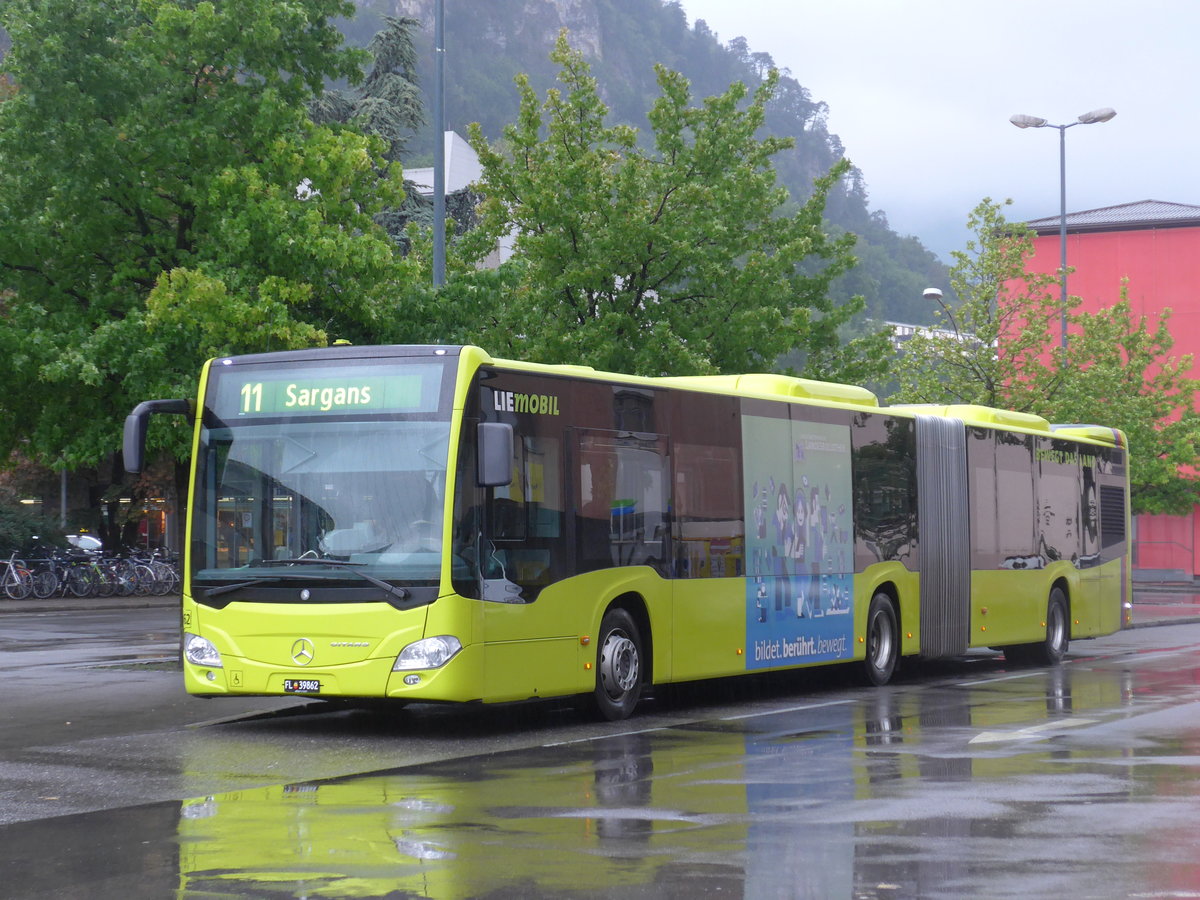 (196'288) - Aus Liechtenstein: LBA Vaduz - Nr. 62/FL 39'862 - Mercedes am 1. September 2018 beim Bahnhof Feldkirch
