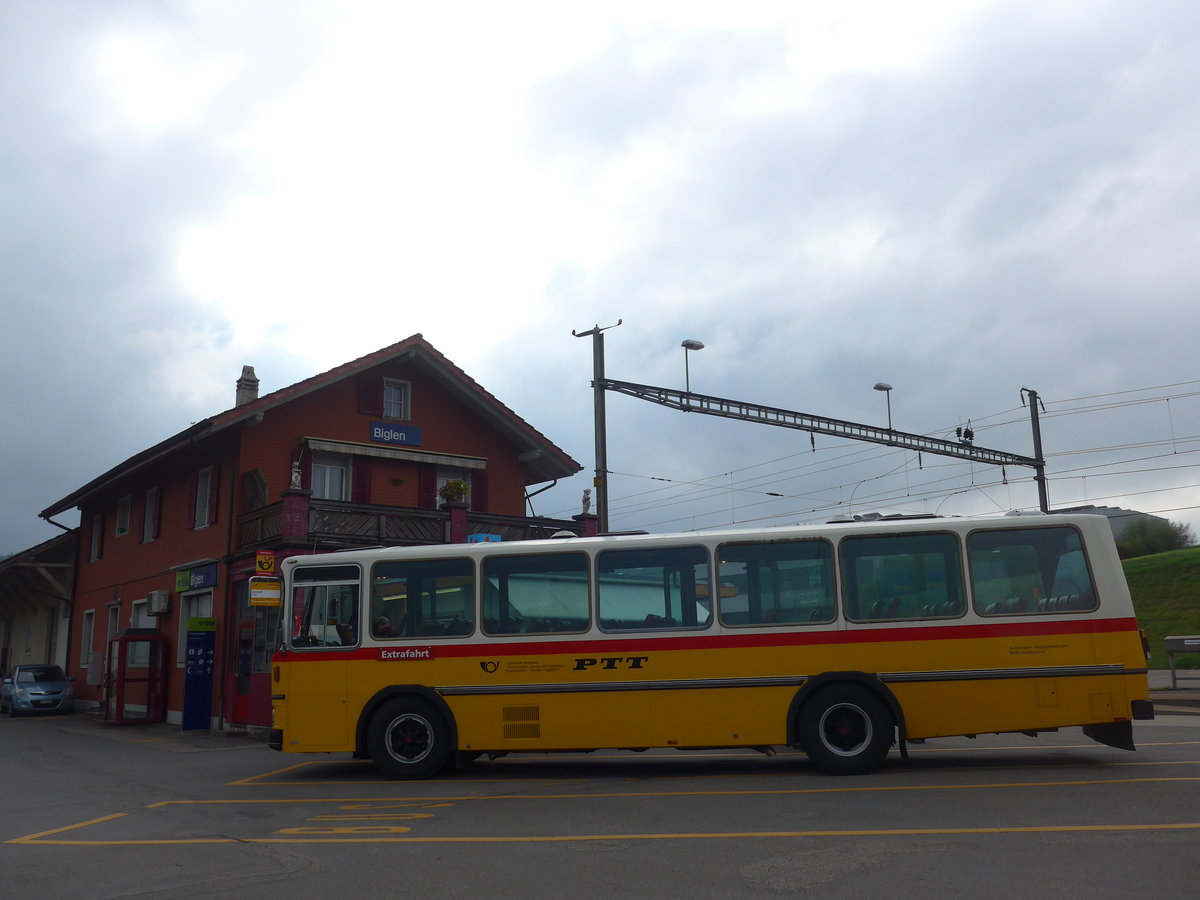 (196'376) - Soltermann, Niederuzwil - SG 118'489 - FBW/Hess (ex Tiemann, Hombrechtikon Nr. 10; ex AAGU Altdorf Nr. 10) am 2. September 2018 beim Bahnhof Biglen