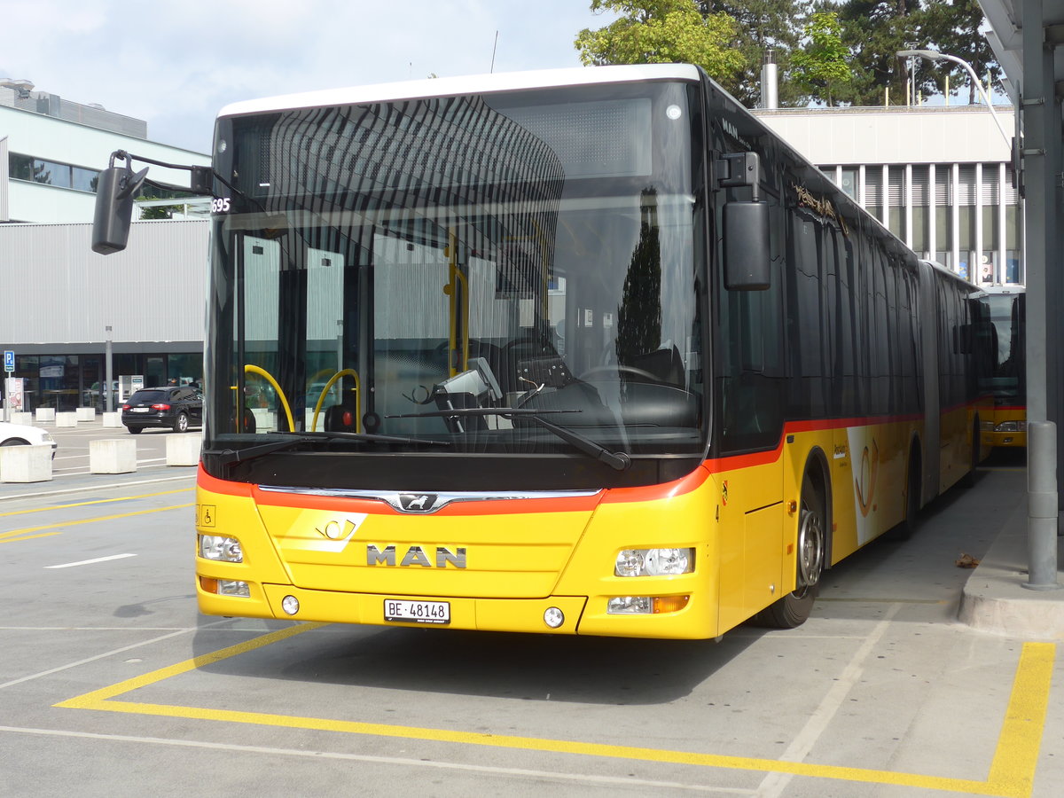 (196'476) - Steiner, Ortschwaben - Nr. 4/BE 48'148 - MAN am 3. September 2018 in Bern, Postautostation