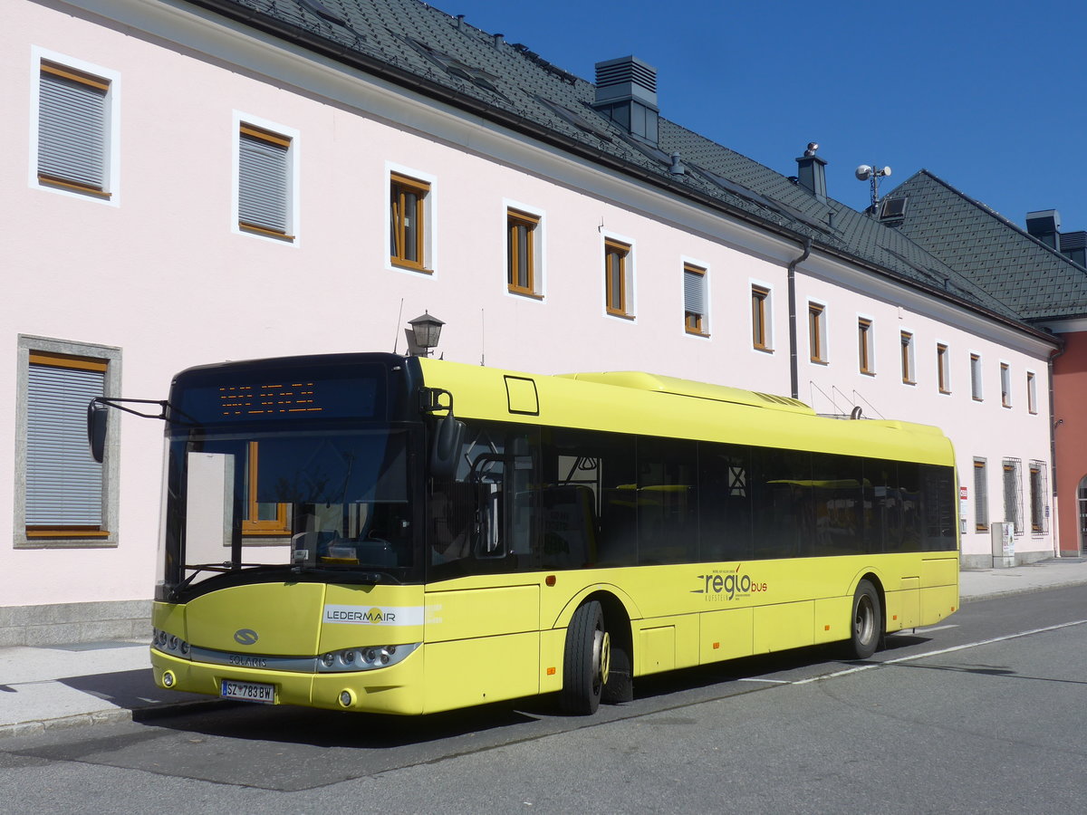 (196'946) - Ledermair, Schwaz - SZ 783 BW - Solaris am 12. September 2018 beim Bahnhof Wrgl