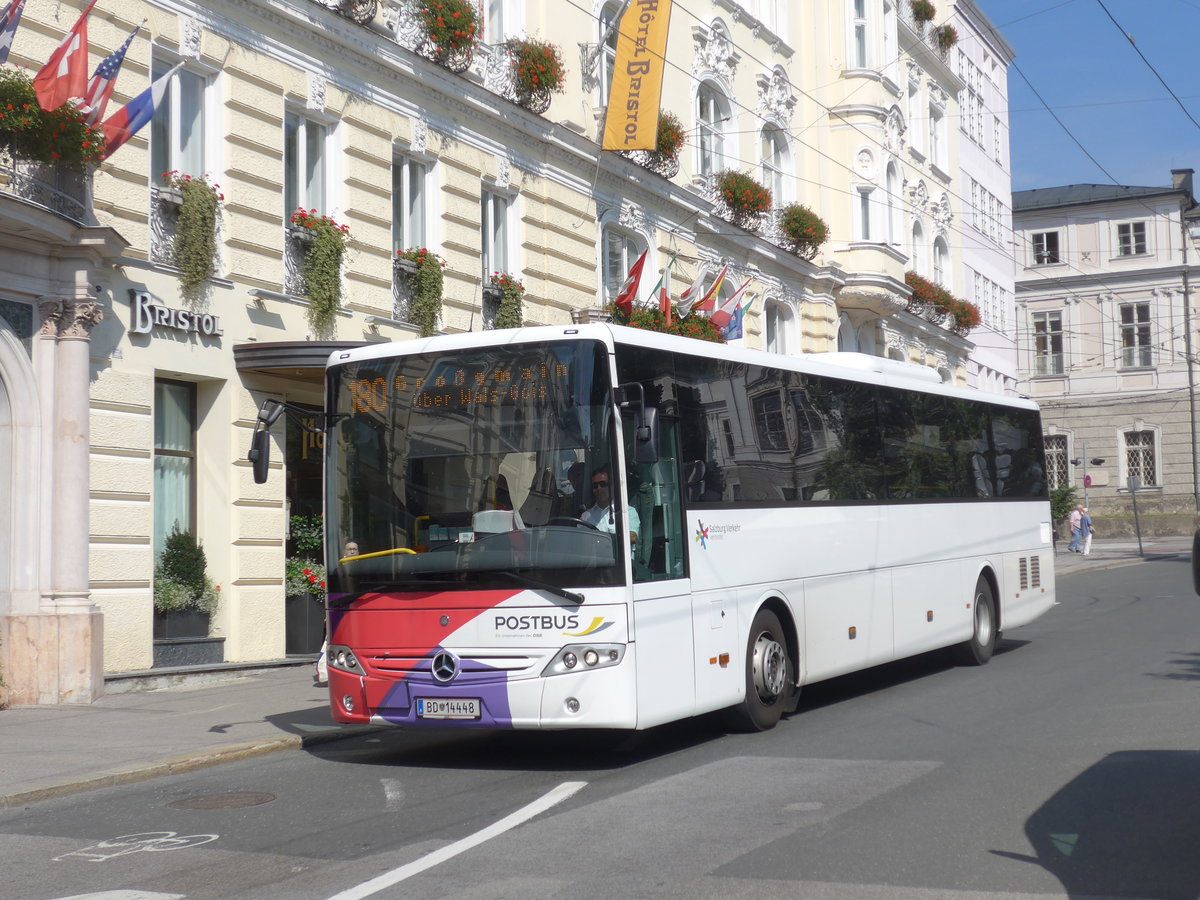 (197'225) - PostBus - BD 14'448 - Mercedes am 13. September 2018 in Salzburg, Makartplatz