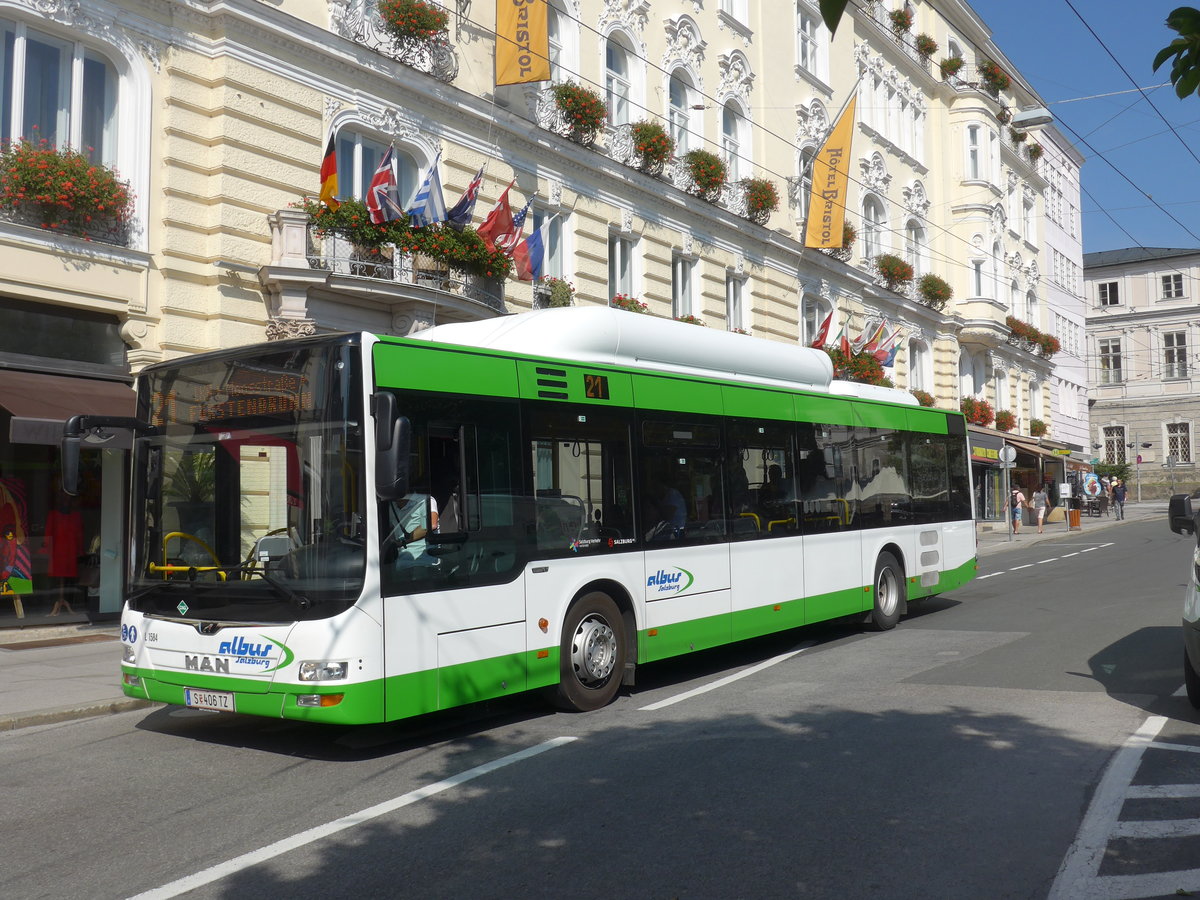 (197'240) - Albus, Salzburg - Nr. L1584/S 406 TZ - MAN am 13. September 2018 in Salzburg, Makartplatz