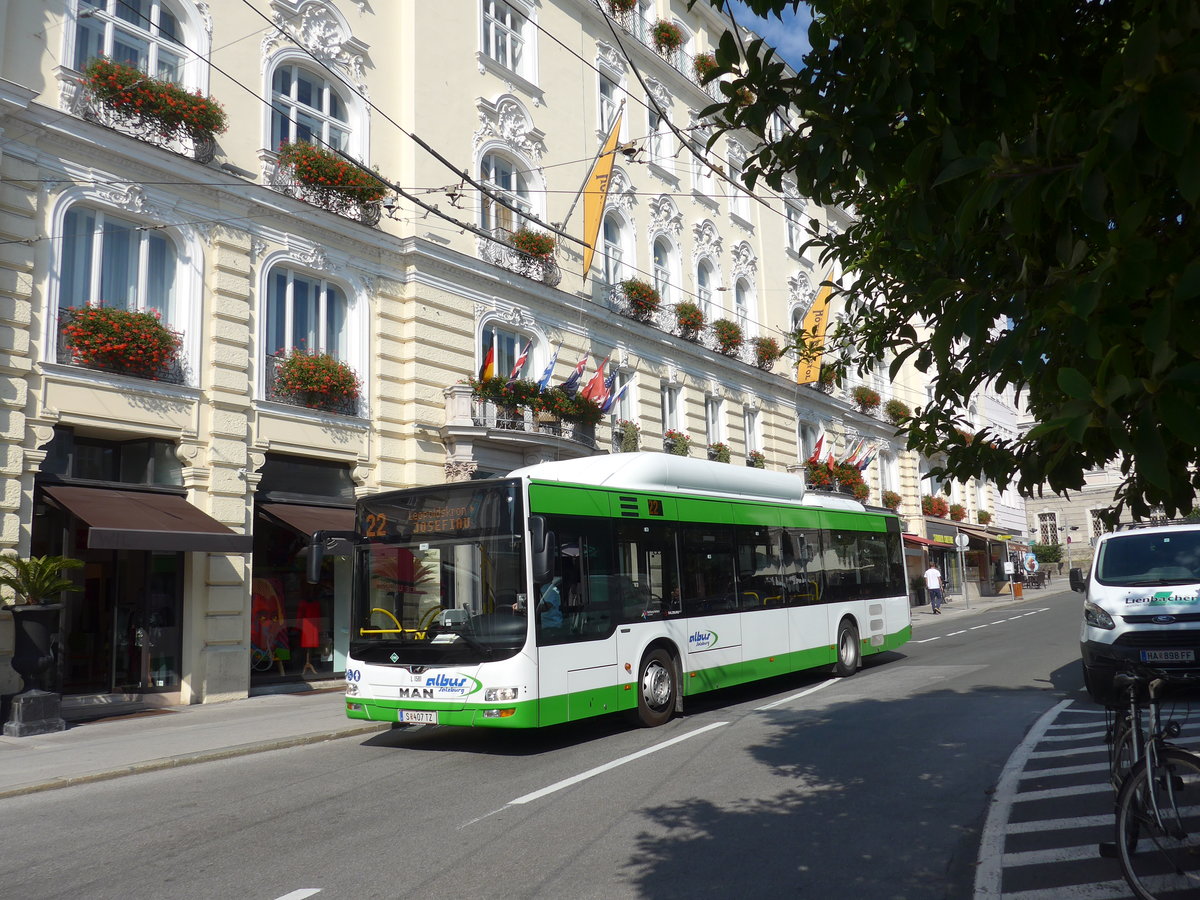 (197'274) - Albus, Salzburg - Nr. L1581/S 407 TZ - MAN am 13. September 2018 in Salzburg, Makartplatz
