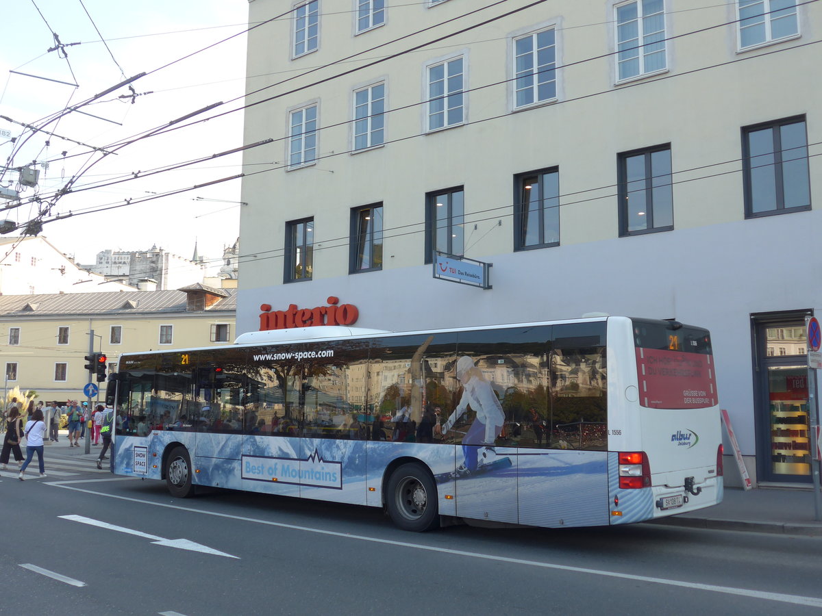 (197'329) - Albus, Salzburg - Nr. L1556/S 138 TX - MAN am 13. September 2018 in Salzburg, Hanuschplatz