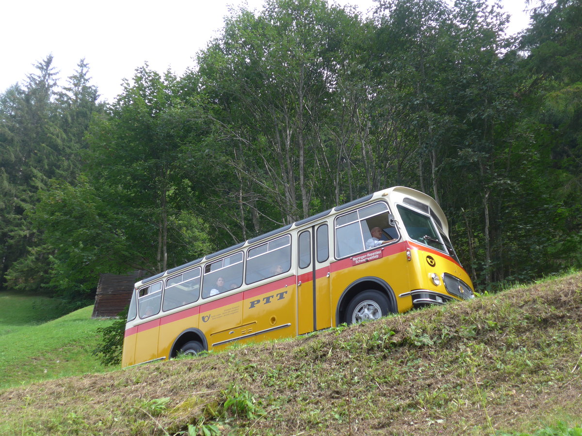 (197'763) - Frutig, Birmensdorf - ZH 560'883 - FBW/FHS (ex P 23'217) am 16. September 2018 in Meiringen, Scheideggstrasse