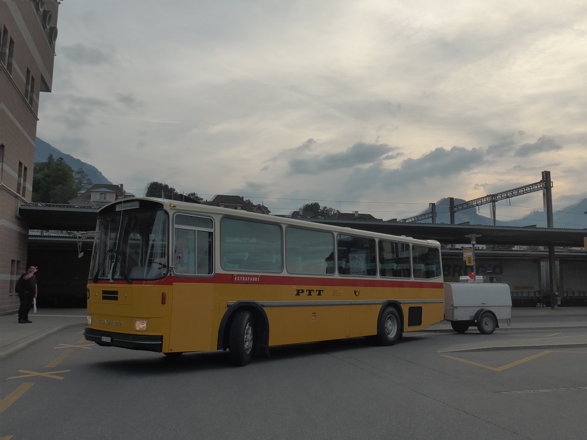 (197'884) - Schmid, Thrishaus - BE 26'206 - Saurer/Tscher (ex P 24'244) am 16. September 2018 beim Bahnhof Spiez