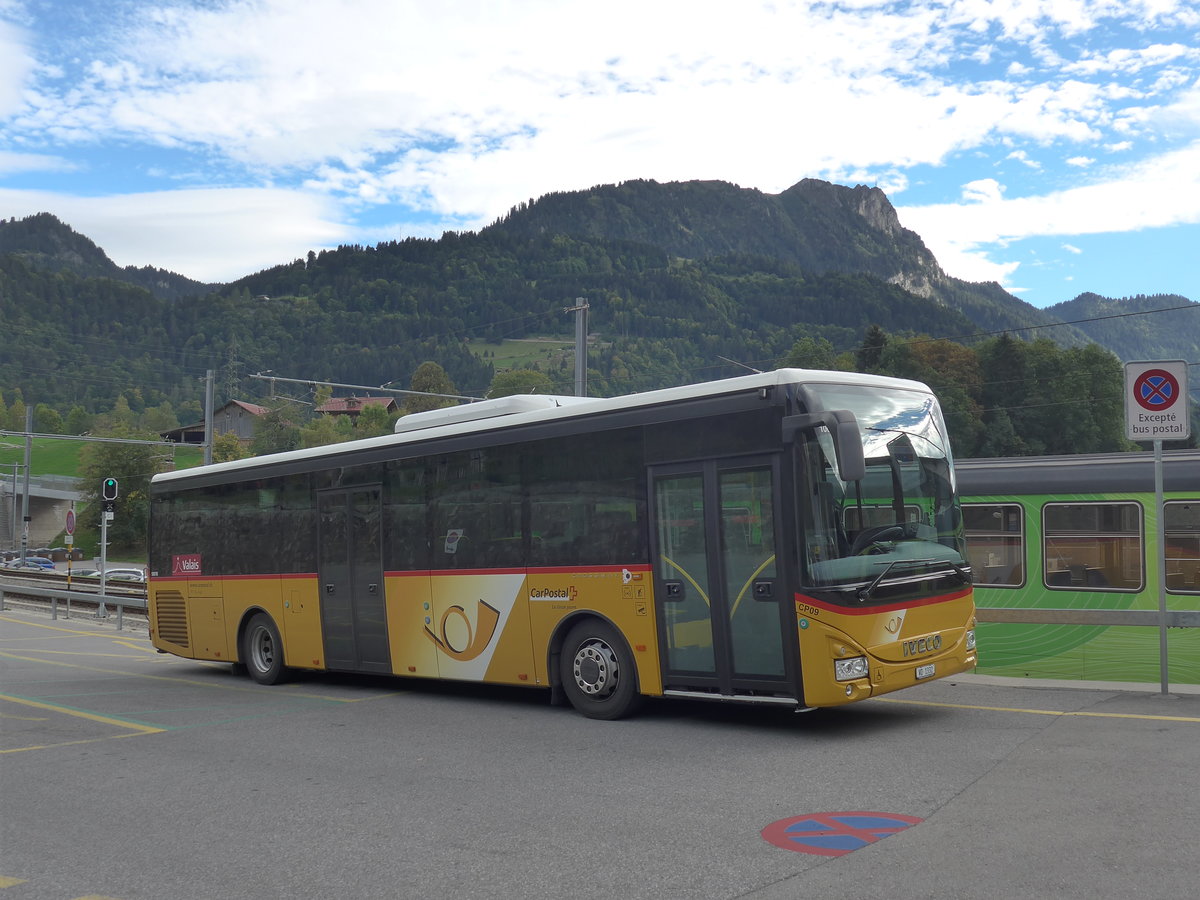 (197'953) - TPC Aigle - Nr. CP09/VD 1332 - Iveco am 23. September 2018 beim Bahnhof Le Spey