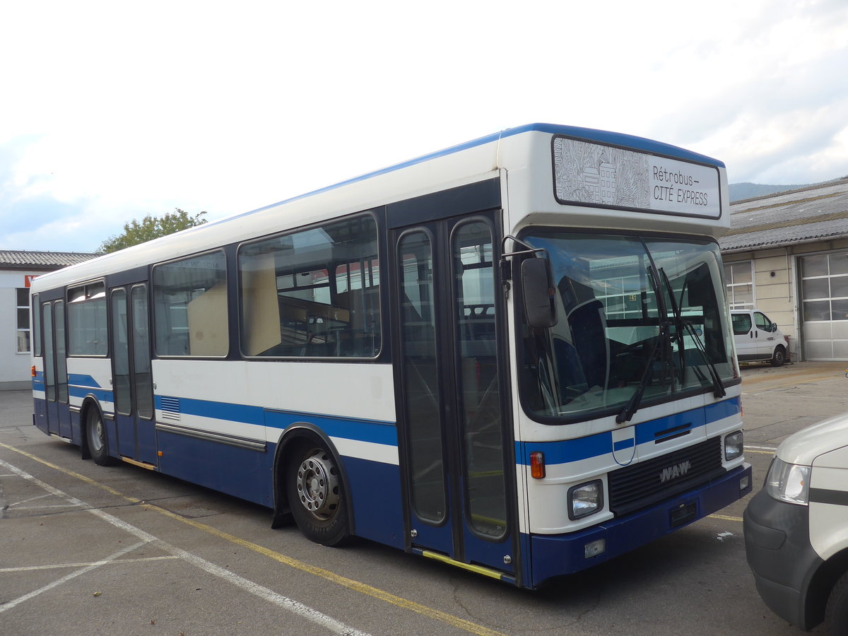 (198'055) - ZVB Zug (Rtrobus) - NAW/Hess (ex Ruklic, Schaffhausen; ex ZVB Zug Nr. 103; ex ZVB Zug Nr. 93) am 30. September 2018 in Bellach, Hess