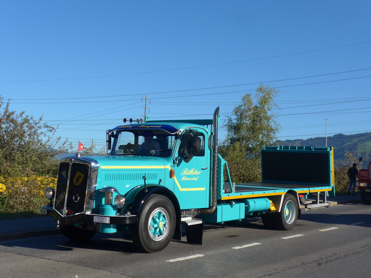 (198'189) - Billeter, M�nnedorf - ZH 24'574 - FBW am 13. Oktober 2018 in Bilten, Sch�niserstrasse