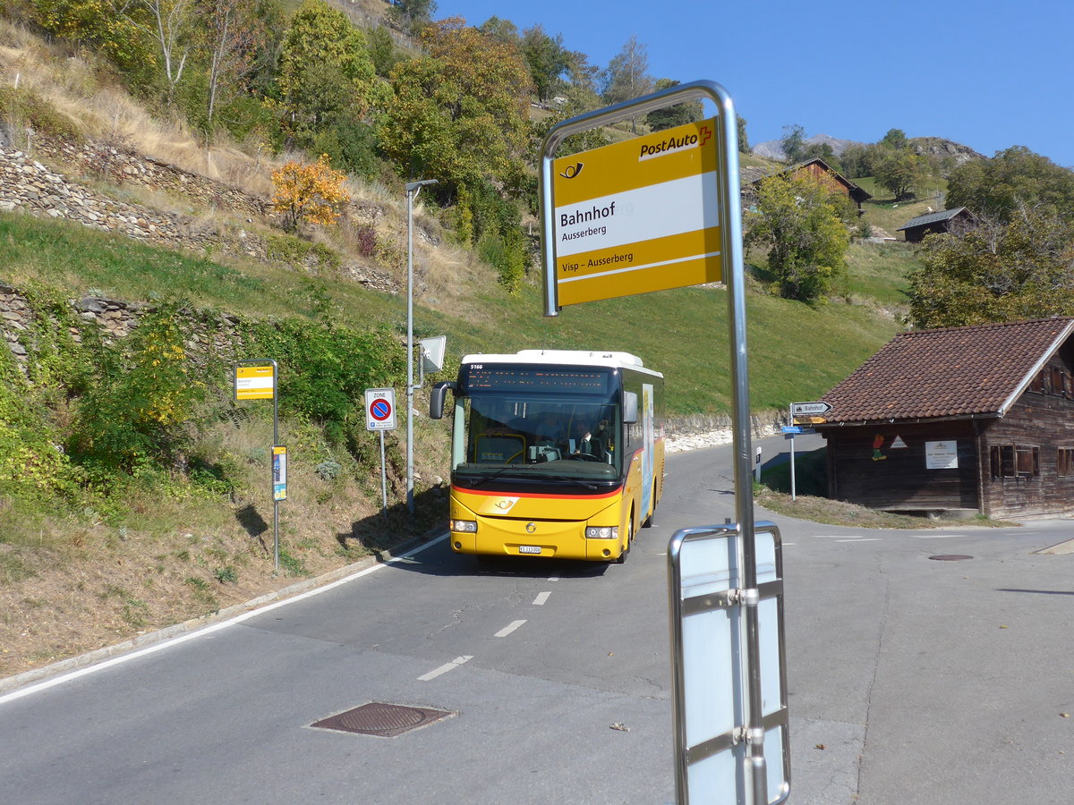 (198'272) - BUS-trans, Visp - VS 113'000 - Irisbus am 14. Oktober 2018 beim Bahnhof Ausserberg