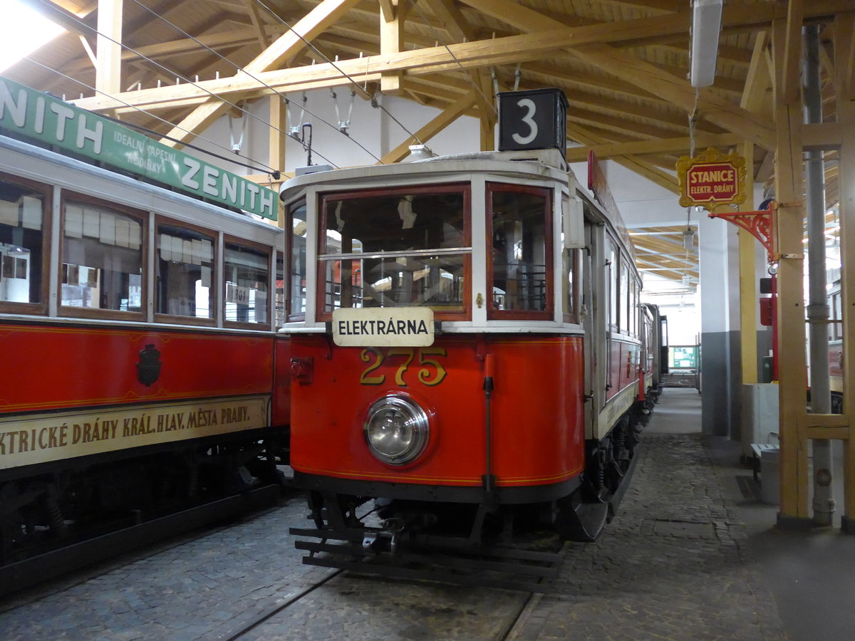 (198'787) - DPP-Tram - Nr. 275 - am 20. Oktober 2018 in Praha. �PNV-Museum