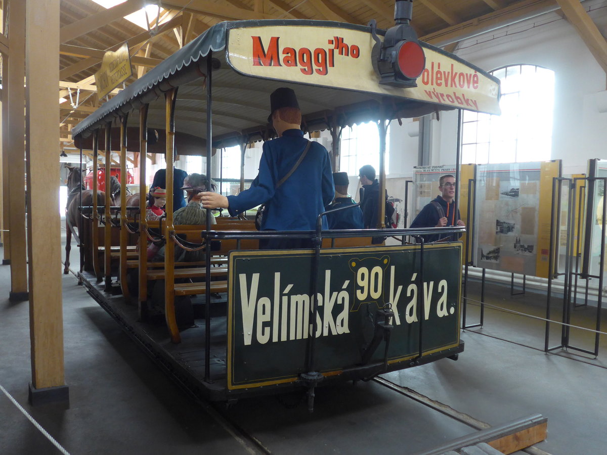 (198'804) - Pferdetram - Nr. 90 - am 20. Oktober 2018 in Praha, �PNV-Museum