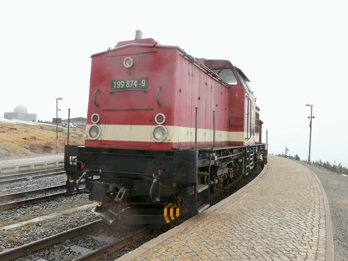 199 874-9  am 25. April 2015 im Bahnhof Brocken