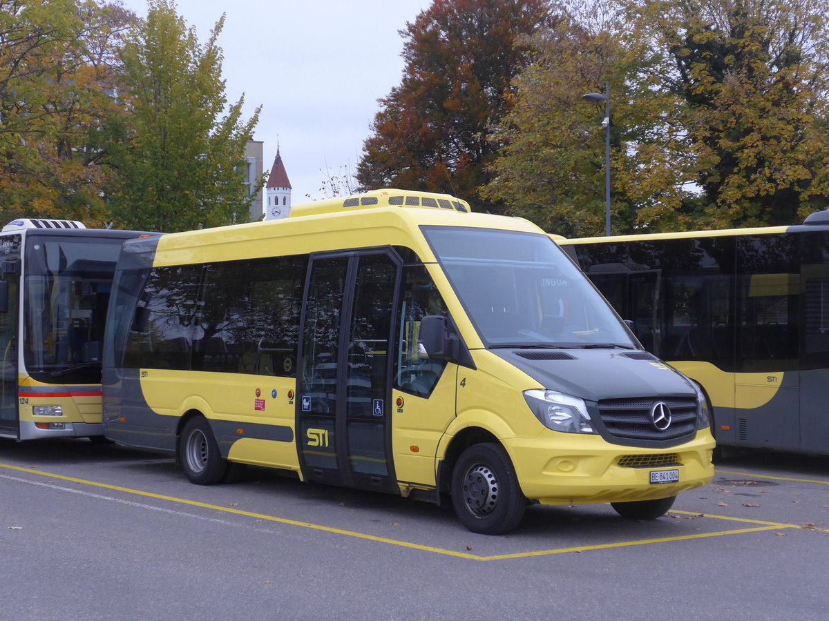 (199'172) - STI Thun - Nr. 4/BE 841'004 - Mercedes am 29. Oktober 2018 bei der Schifflndte Thun