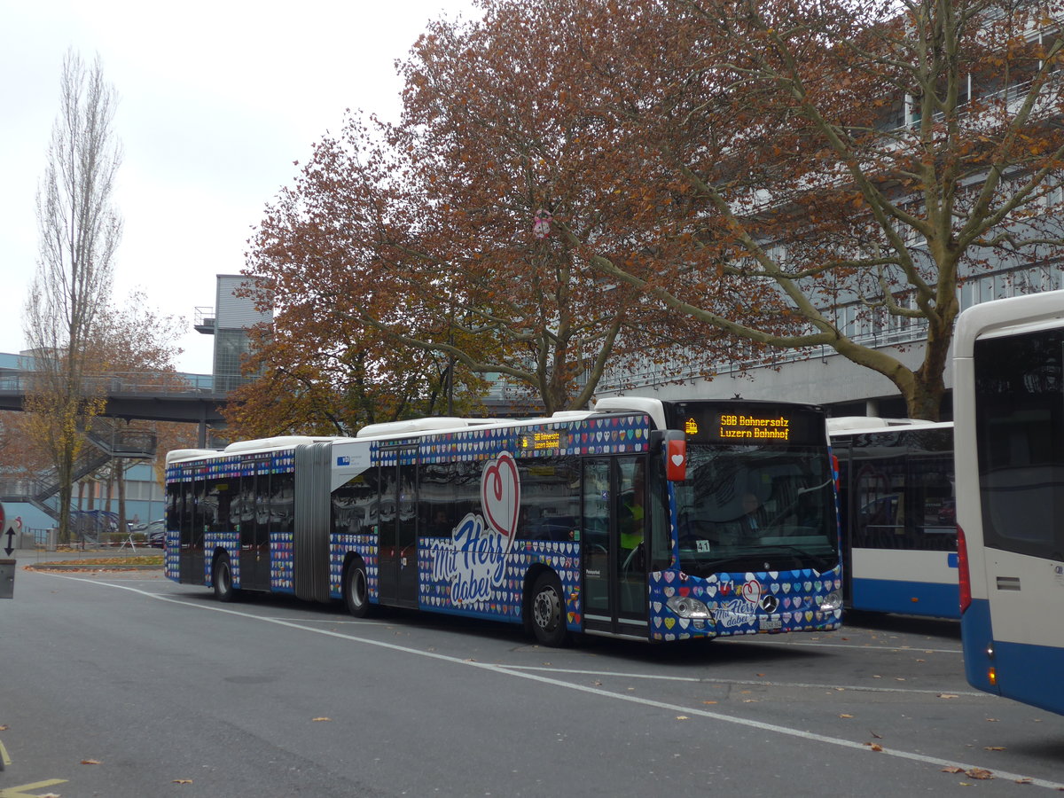 (199'357) - VBL Luzern - Nr. 171/LU 248'364 - Mercedes am 18. November 2018 in Luzern, Inseli-P